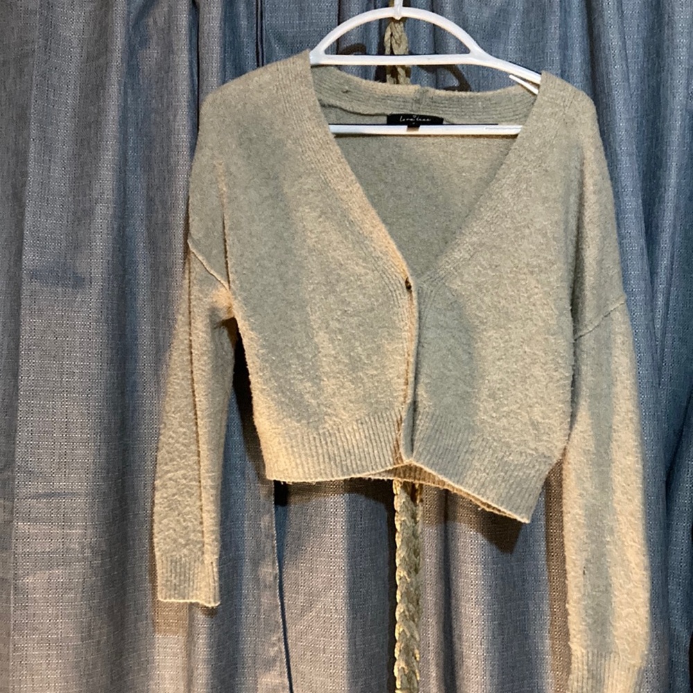 Soft button sweater